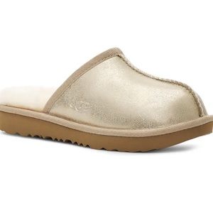 UGG Gold and Tan Kids Slippers